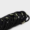 Daiso Black Hair Ties  Pack Of 40