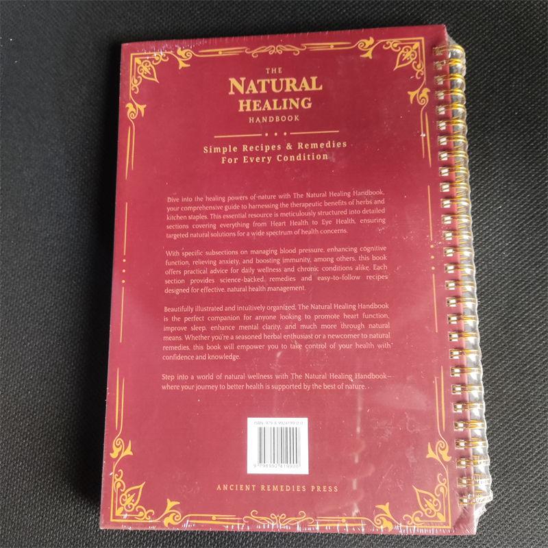 Handbooks The Natural Healing Handbook Spiral-Bound Guide for Herbal Remedies and Natural Books