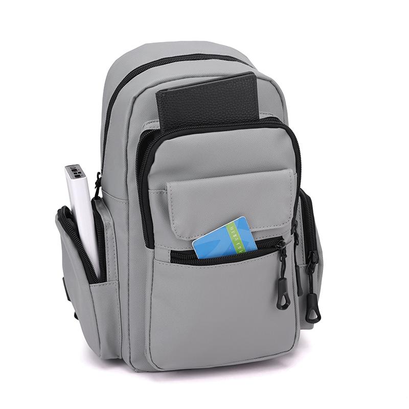 Men's Backpack and Chest Bag 2 In 1 Fashion Small Black Shoulder School Bag for Man Designer Waterproof Sports Travel Bag