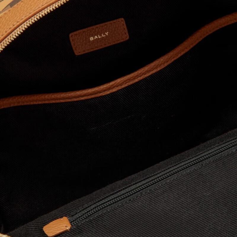 Bally Pennant Men's Monogram Leather Backpack