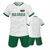 Conjunto de Camisa e Shorts de Futebol da Bulgária Kit de Futebol Uniforme da Equipe