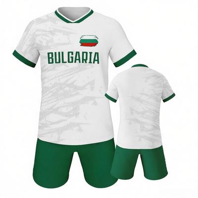 Bulgarije Voetbalshirt en Short Set Voetbaltenue Teamuniform