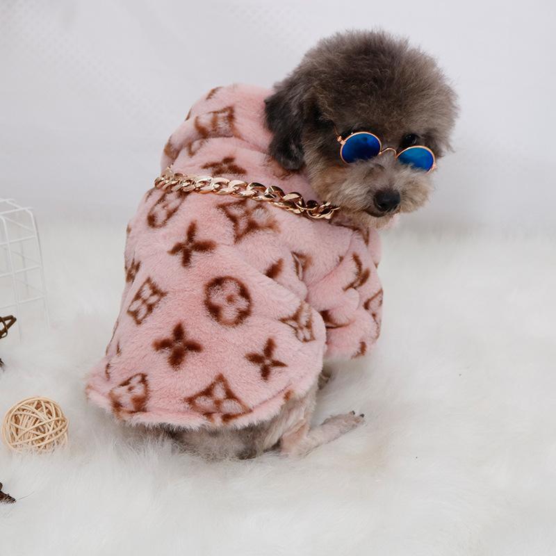 Spot Wholesale Trendy Brand Pet Clothing Autumn and Winter Thickened Coat Teddy Schnauzer