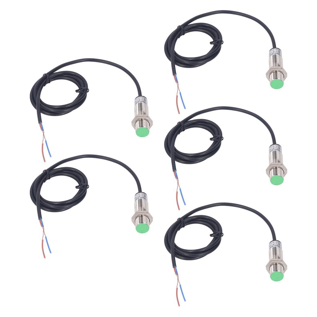 5Pcs Inductive Proximity Switch 150Hz 2 Wire Normally Open IP65 Proximity Sensor AC DC0‑250V
