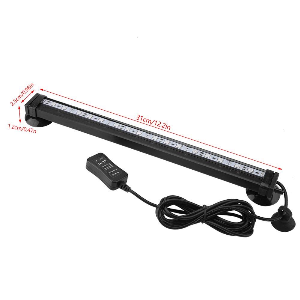 LED Aquarium Light with Remote Control, Colorful, 4 Lighting Modes, Stepless Dimming, for Tropical Fish, Ornamental Fish, and Aquatic Plants, Waterpro