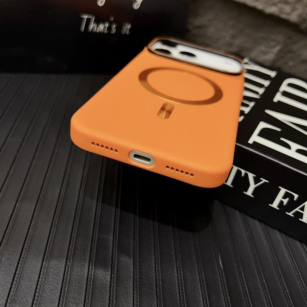 Luxury For Magsafe Solid Color Matte Magnetic Wireless Charge Case For iPhone 17 15 14 13 11 12 16 Pro Max Hard Bumper Cover