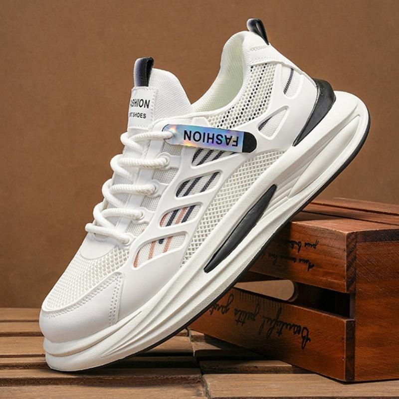 Fashion Men's Sneakers Breathable Mesh Shoes Lace Up Vulcanized Shoes Tennis Training Shoes for Men Sport Running Shoe Zapatillas Hombre