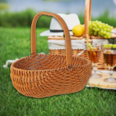 Handcrafted Wicker Picnic Basket Set for Dining