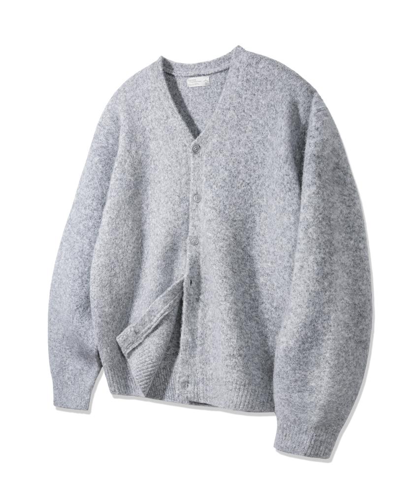 Bakken V-Neck Knit Cardigan Bk8942_Gray