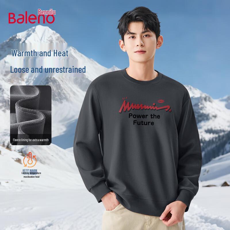 

Baleno Men s Fleece Lined Crewneck Sweatshirt XL