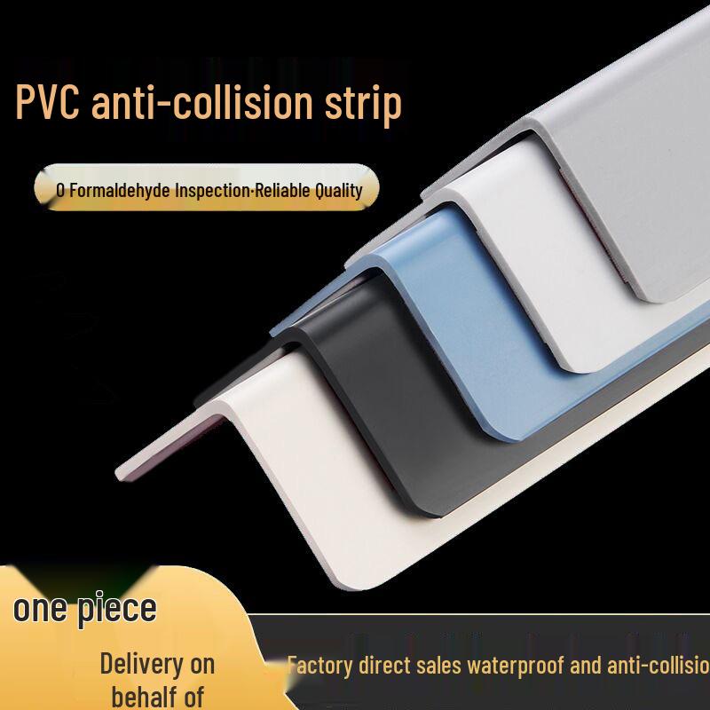 PVC Wall Corner Protection Strip - Anti-Collision Right Angle Edge for Living Room
