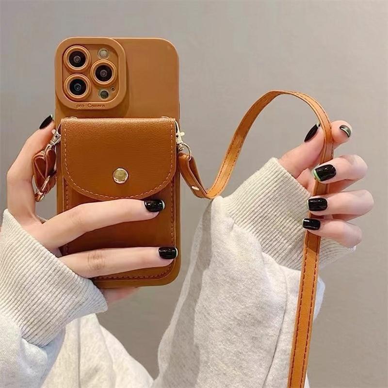 

S25 Ultra Case for Samsung Galaxy S25 FE S24 Plus S23 S22 S21 Business Crossbody Strap Lanyard Leather Wallet Card Holder Cover A56