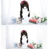 LAOBAO Cosplay Harajuku GAL Princess Twin Long Curly Heat Costume Perfect for and Events Wig, Lolita, Style, Style, Cut, Tail, Brown, Hair, Resistant,
