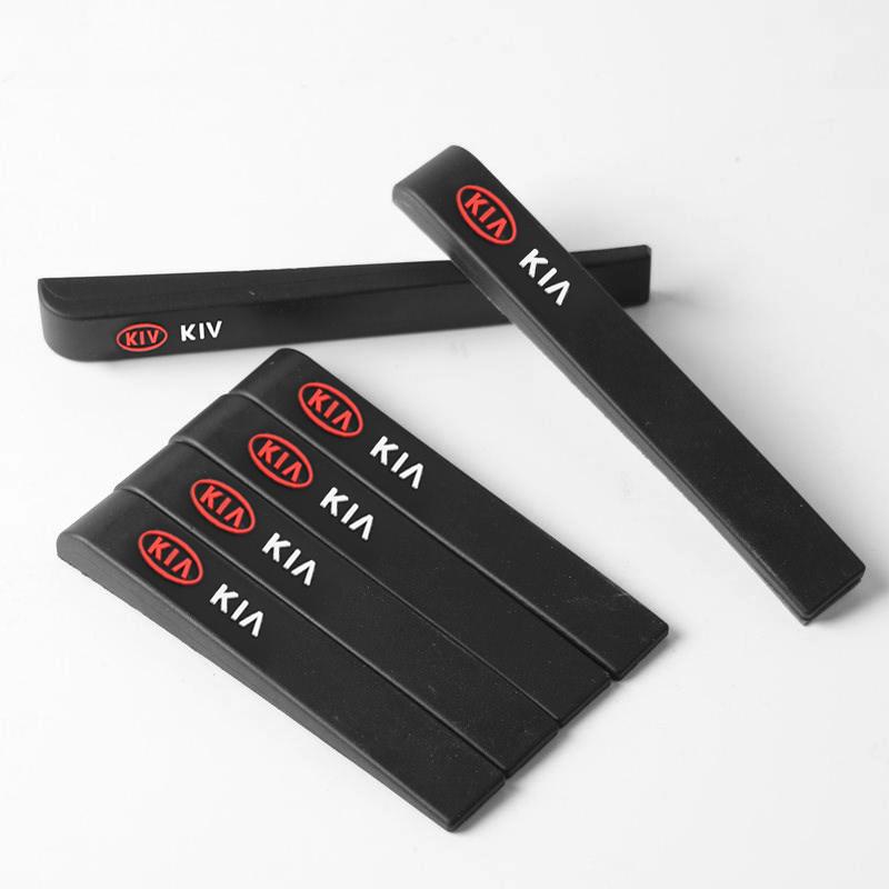 6Pcs Rubber Car Anti-Collision Bumper Strip Guards Protector Stickers For Kia GT-Line Sportage Ceed Rio Picanto Sorento Soul hbwjx00