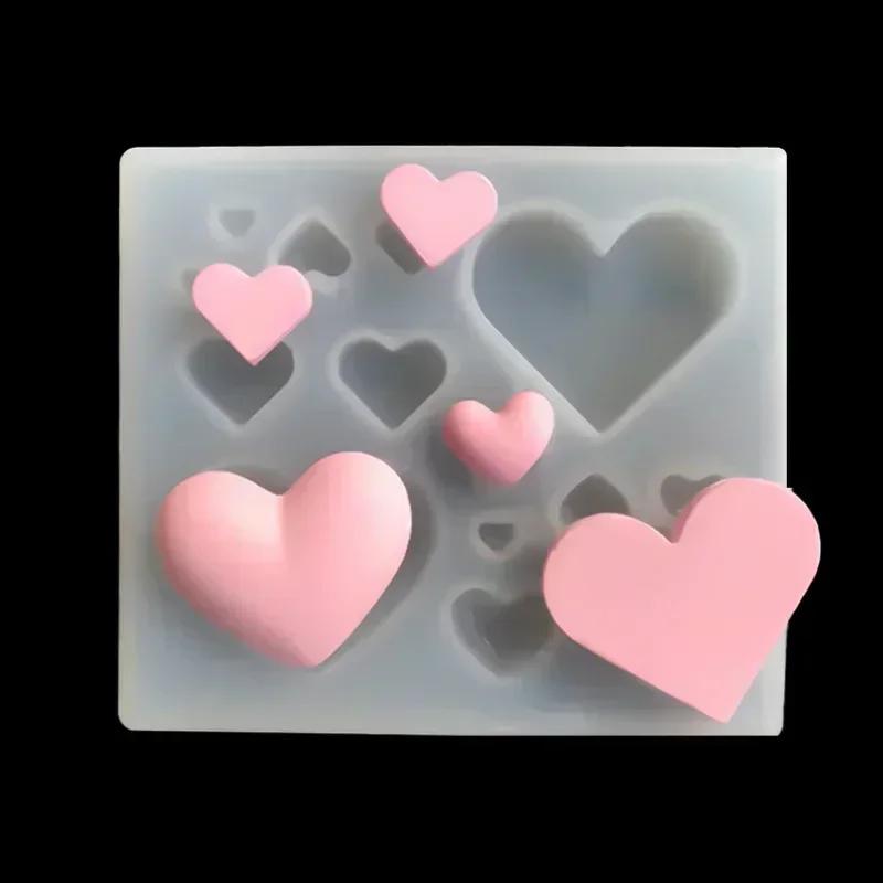 New Heart Silicone Fondant Candy Mold Chocolate Mold Cake Moulds For Valentine's Day Mousse Cake Baking French Dessert Brownie