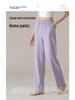 Aifen Teng Women's Loose Fit Cotton Pajama Pants: Summer, Solid Color, Plus Size, Straight Leg, Wear Indoors or Outdoors.