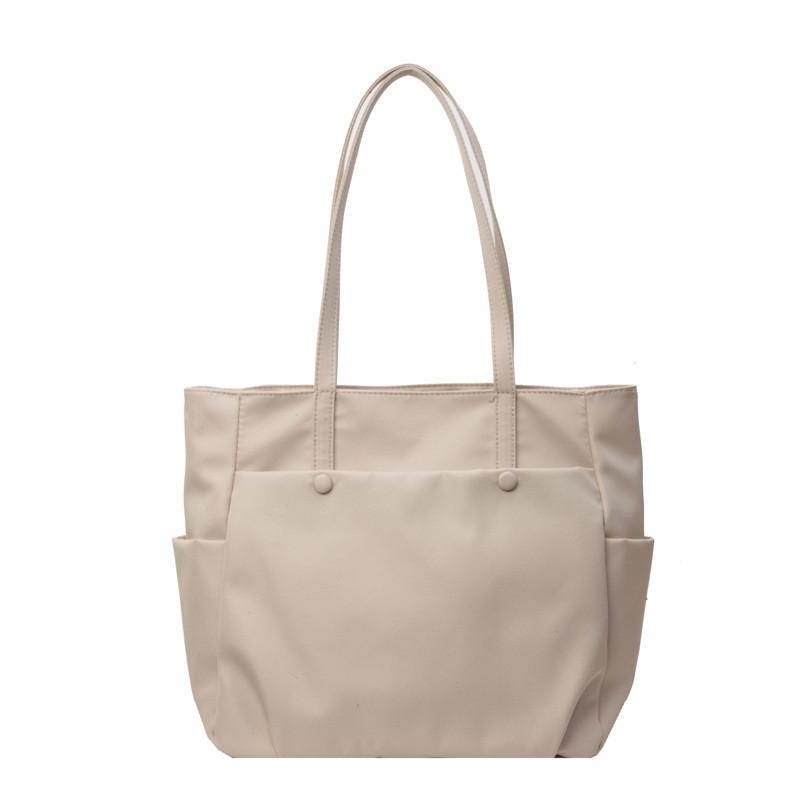 Ielgy Ladies Shoulder Bag Urban Commuter Large Capacity Tote Bag Lightweight Travel Simple Nylon Cloth Handbag