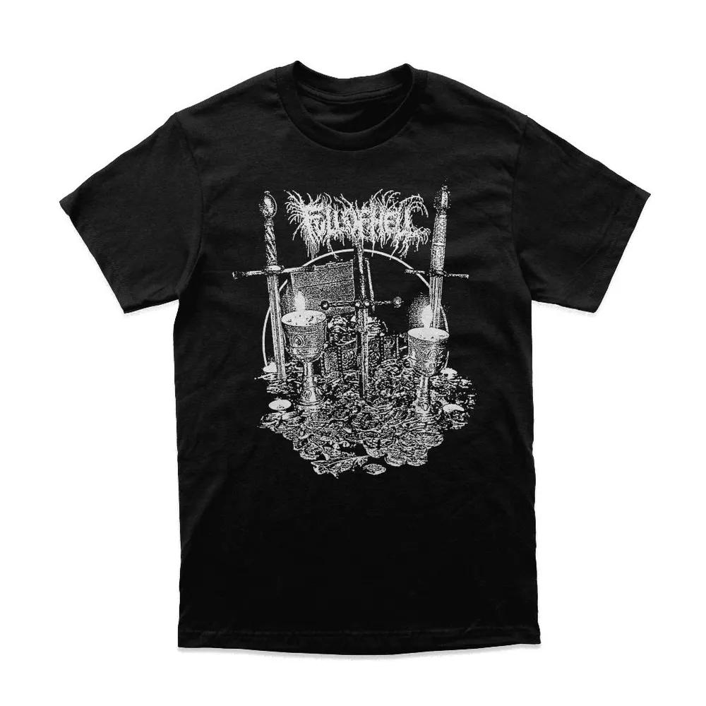 Unisex Short Sleeve Crew Neck Cotton T Shirt Full Of Hell Burning Myrrh XXXL
