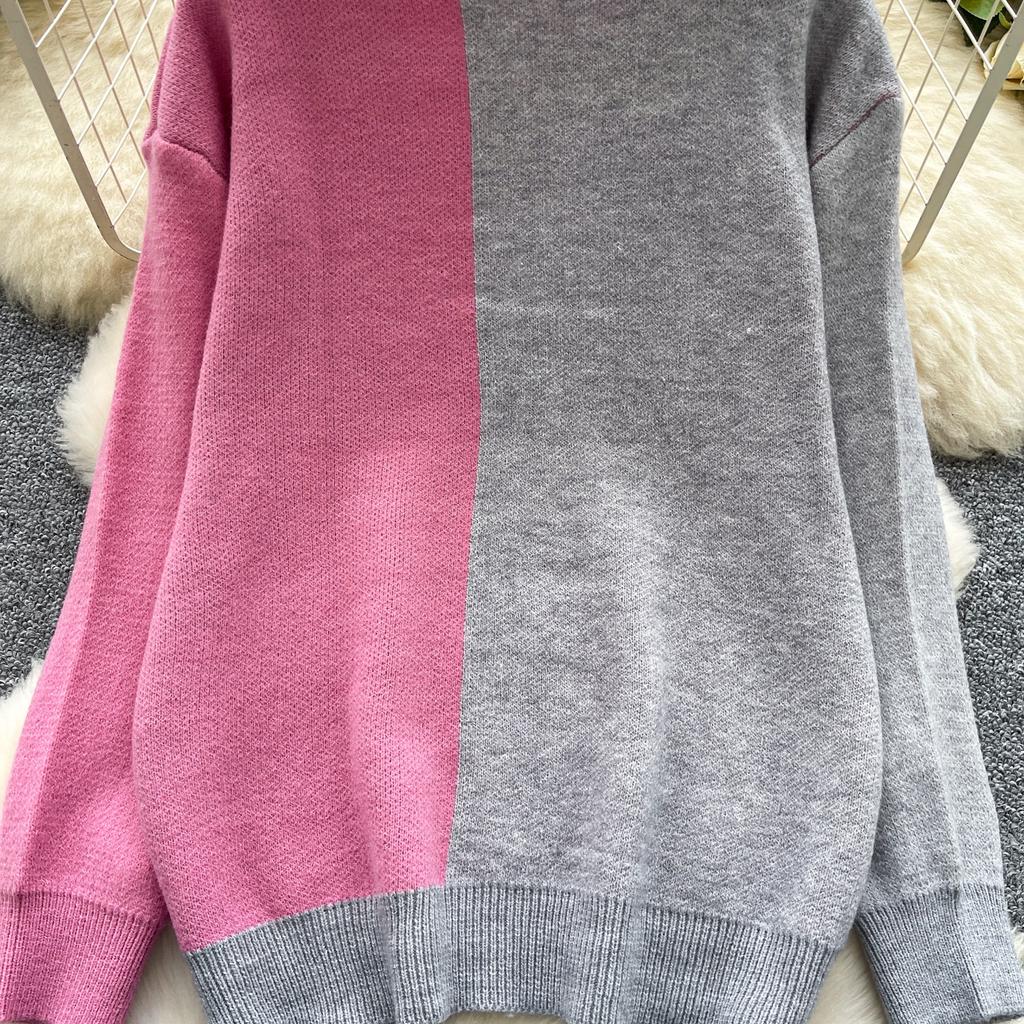 Autumn Winter Women College Style Cartoon Rabbit Knitted Sweater Pullover Tops For Girl