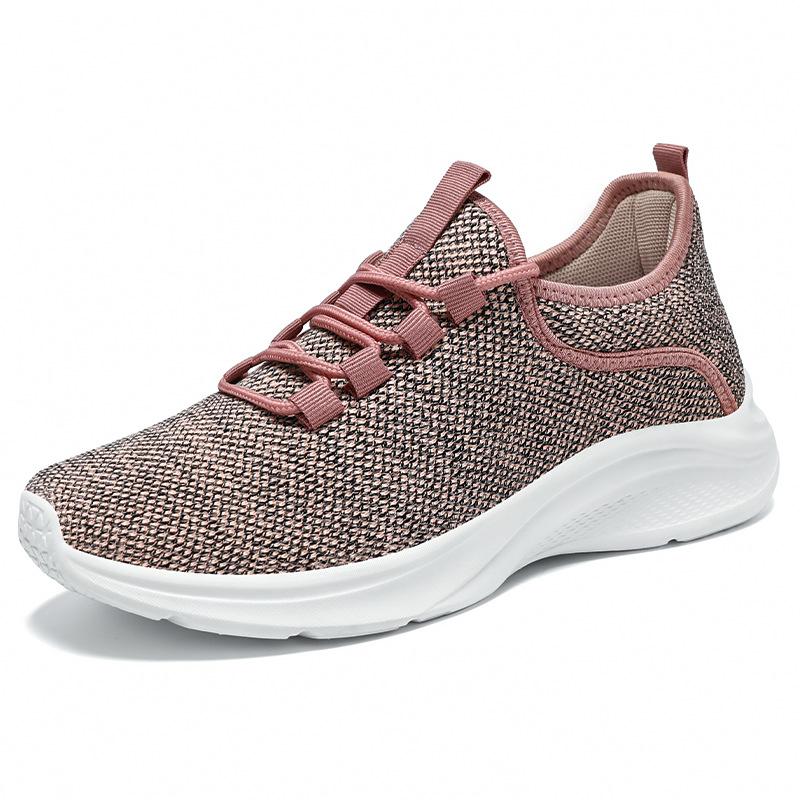 Women's shoes autumn new soft-soled sports shoes comfortable and breathable mesh shoes lace-up running shoes shallow mouth wear-resistant casual shoes
