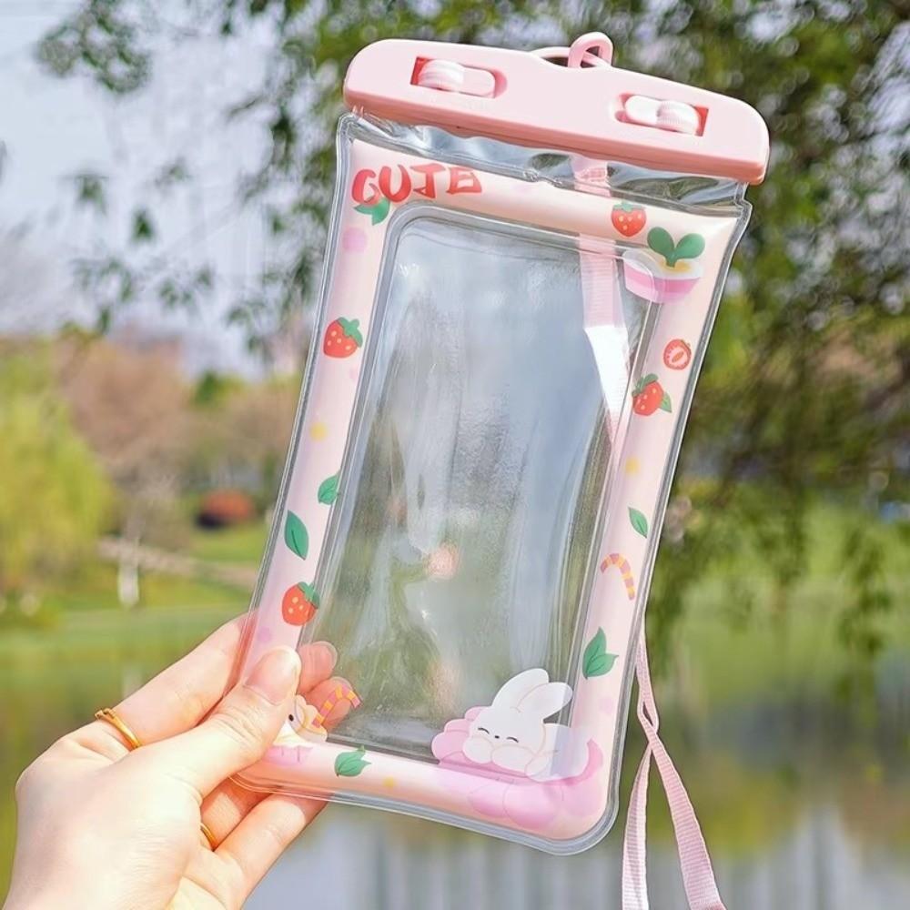 Touch Screen Compatible Waterproof Phone Bag Transparent Airbag Protection Phone Protection Sleeve Dust Seal Cartoon