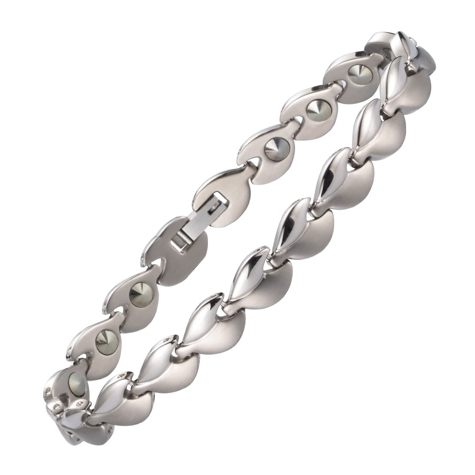 

Германиевый браслет Титановый браслет из нержавеющей стали для женщин Дизайн в форме сердца из нержавеющей стали Легкий аксессуар Гипоаллергенный Стильный