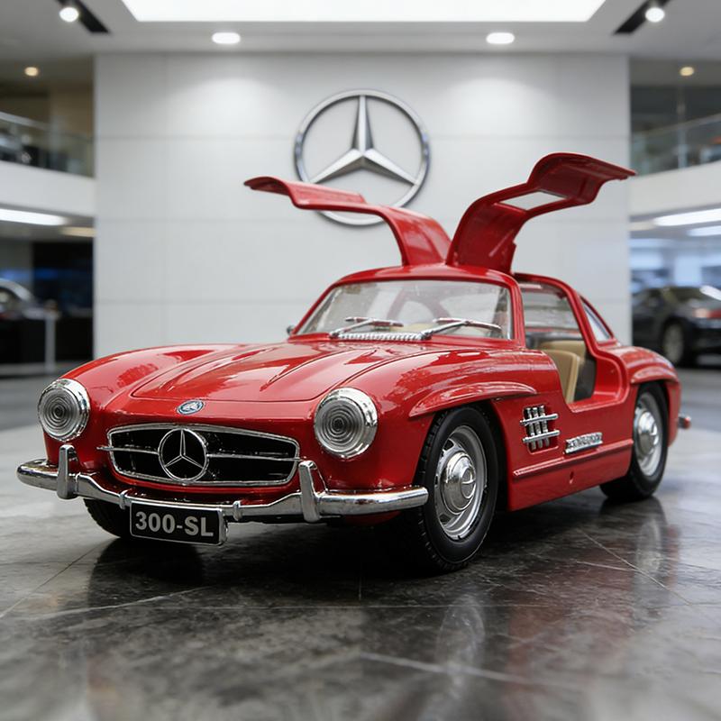 

Bburago 1:24 Mercedes-Benz 300SL 1954 Alloy Car Diecasts & Toy Vehicles Car Model Miniature Scale Model Car For Children червоний