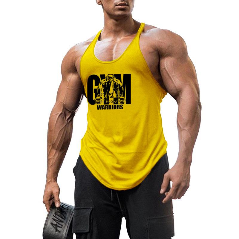 Gym Warriors Pure Cotton Spaghetti Strap Fitness Vest for Sports