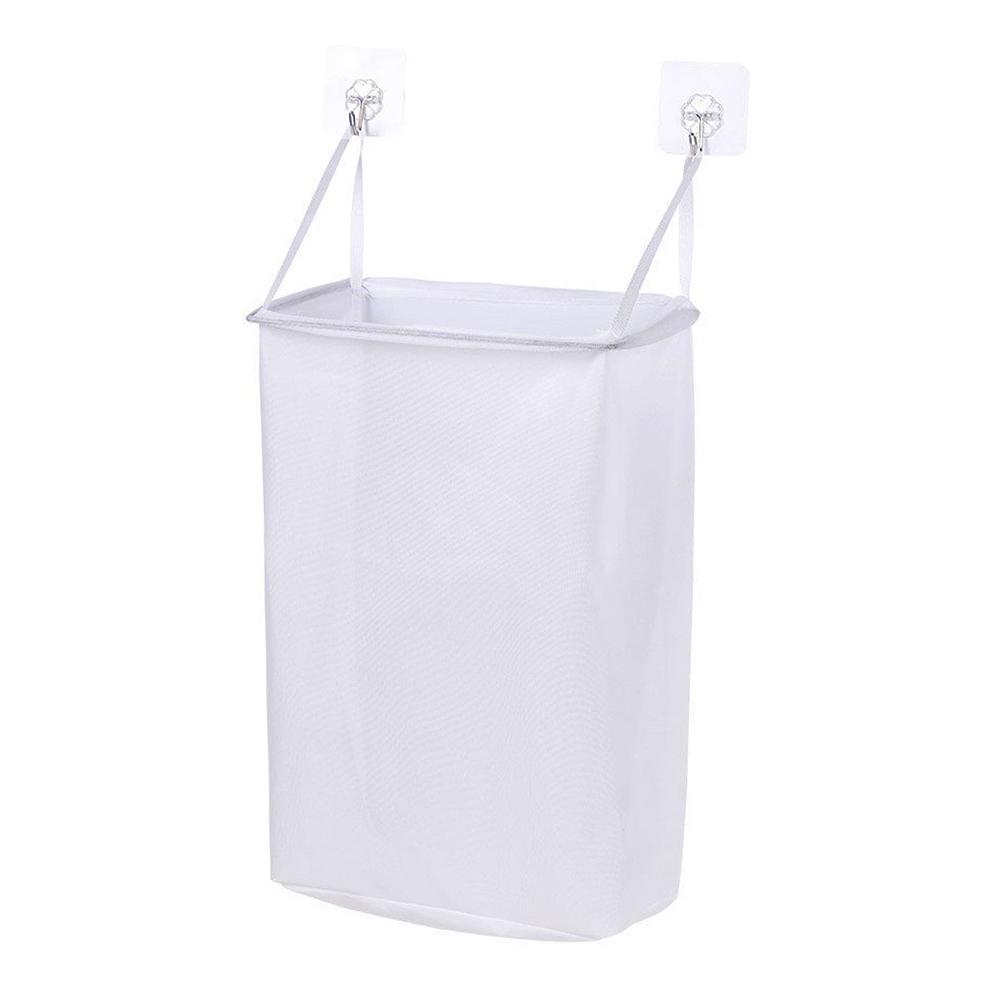 Laundry Basket Wall-mounted Dirty Laundry Storage Basket Easy Storage Portable Large Capacity Clothing Basket Washable Send Hook
