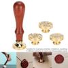 Wax Seal Stamp Set DIY Retro Decorate Snow Flower Crown Pattern Handicrafts Tools