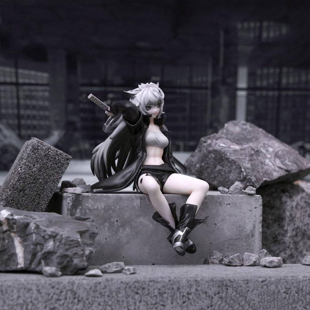 14CM Anime Arknights Game Lappland Figure Noodle Stopper Figure Animation Model Toys Gifts Collection Decoration Ornaments PVC