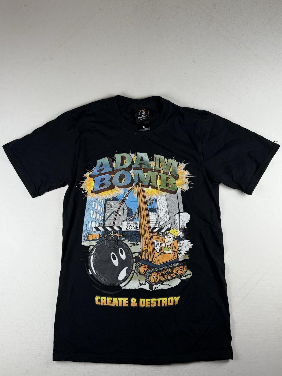The Hundreds Adam Bomb Mens Small Black Create & Destroy Construction T-Shirt Unisex T-Shirt XXXL
