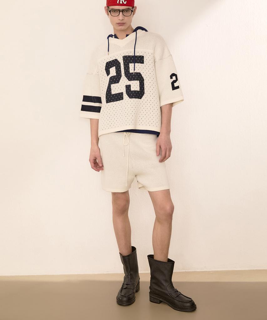 NOHANT 25 Jacquard Short Sleeve Knit Ivory