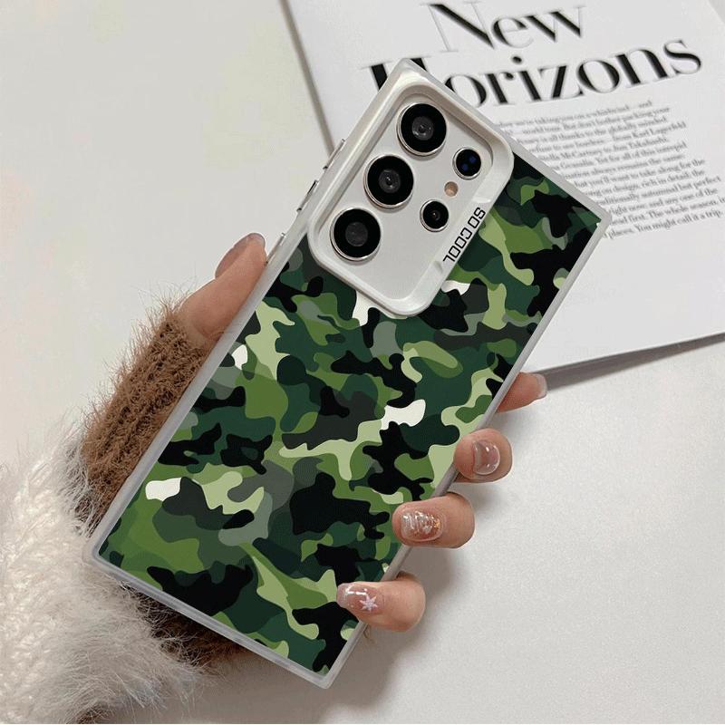 

Camouflage Military Pattern Soft Phone Case for Samsung Galaxy S24 S25 FE S26 Edge S23 Ultra S22 Plus S21 + Shockproof Cover Bac Samsung S25 FE