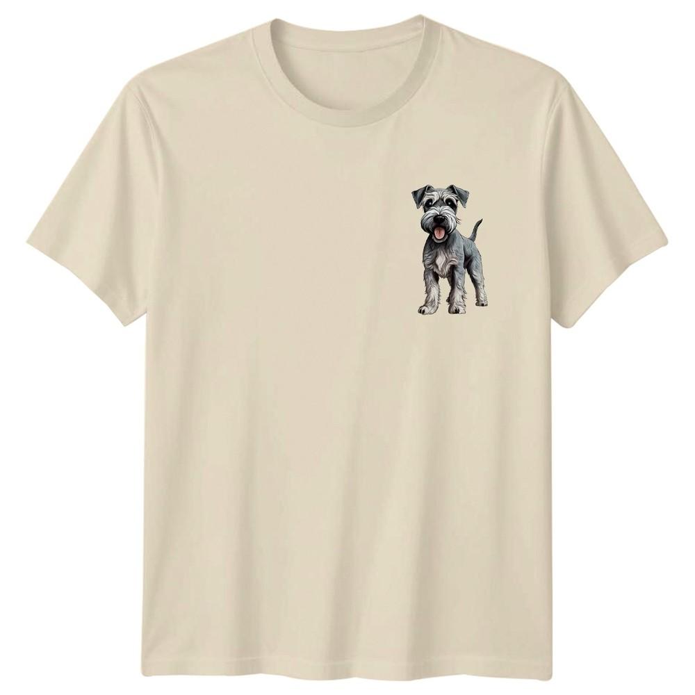 Schnauzer Dog Graphic TShirt Dogs Animals Unisexs Tee Unisexs Top Canine Pet Lover