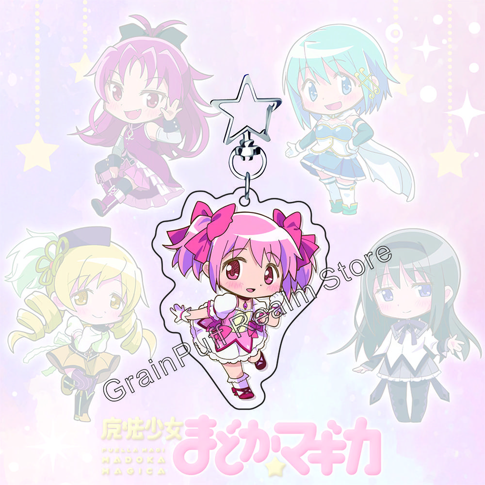 

Puella Magi Madoka Magica 2026 Edition Acrylic Standee & Keychain | Madoka Homura Mami Sayaka Kyoko Collection Official Merch 10 cm