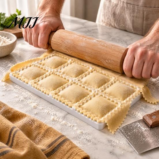 Easy Ravioli Mold 3Pcs/Set Dumpling Maker Press for Kitchen, Dough and Dishwasher Safe Kitchen Tool Mold, Food Grade Plastic Dumplings Handmade Family