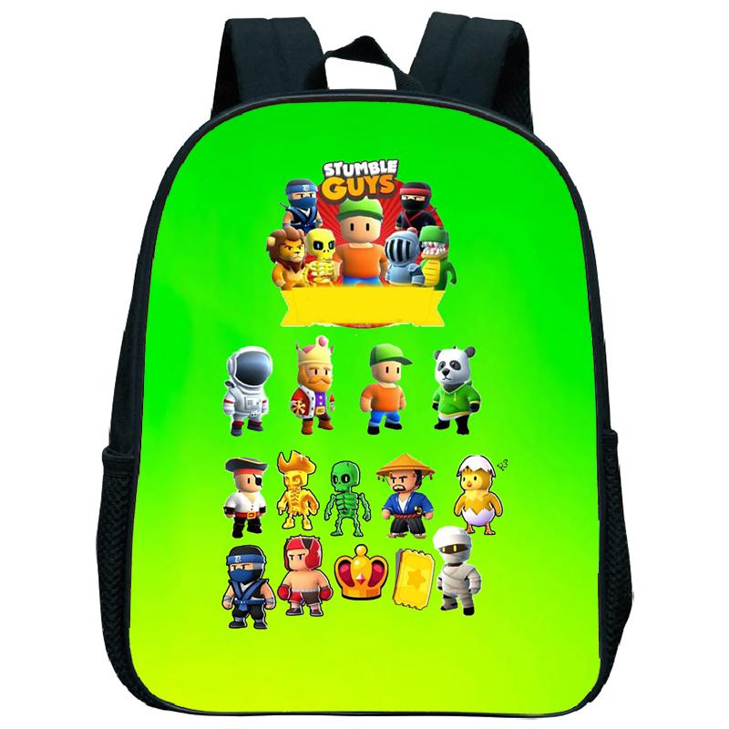 Stumble Guys Nursery Backpack Stumble Game Children Kindergarten Toddlers Student Schoolbag Shoulder Bag Kids Bags