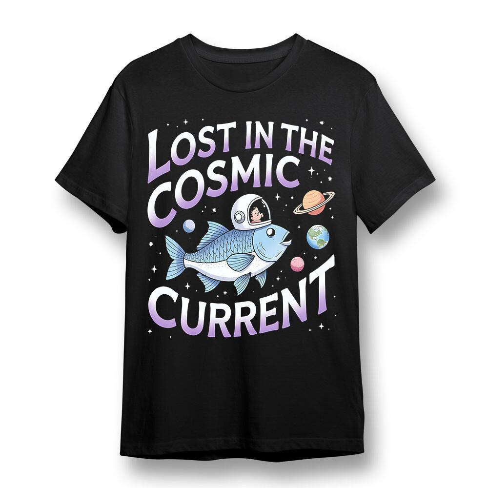 

Men s Plus Size T-shirt With Lost In The Cosmic Current Unisex 100% Cotton Tee L
