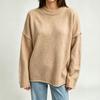 Women's Casual Oversized Pullover Sweater - Loose Fit Knit Top for Everyday Wear