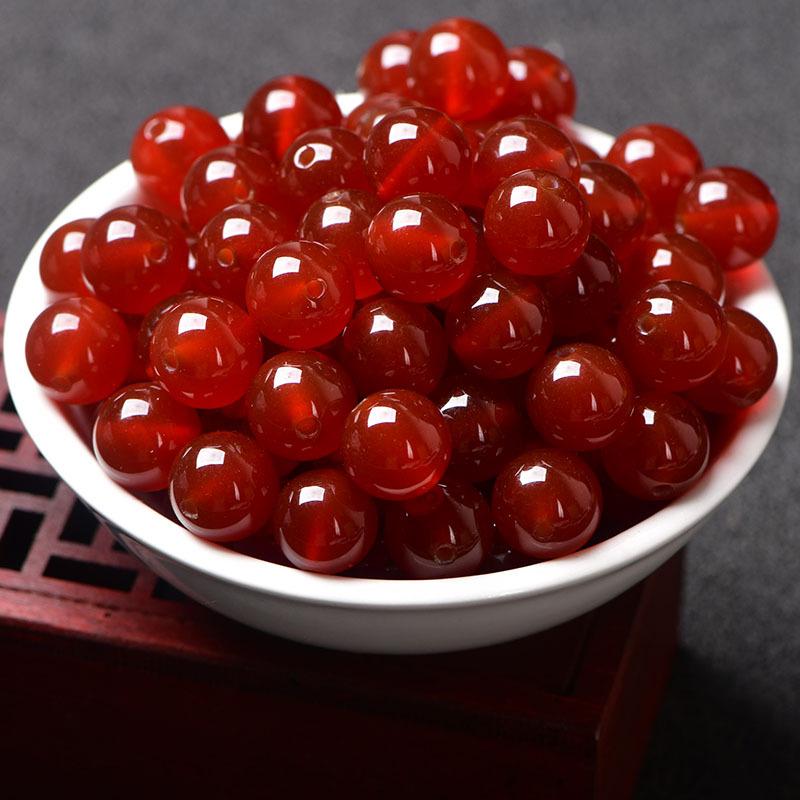 Natural Agate Beads for DIY Handmade Jewelry: Crystal Bracelet & Bangle Accessories 4mm
