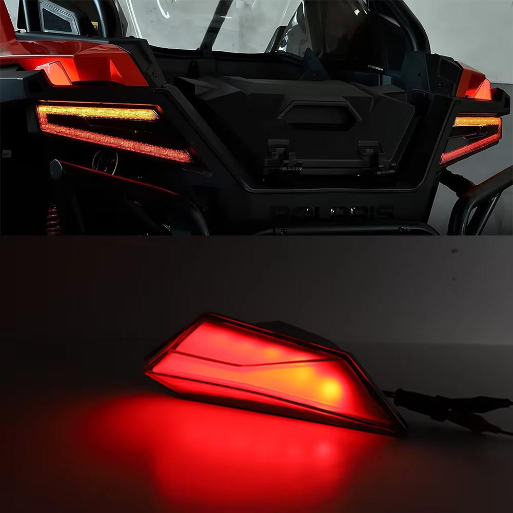 Pair Clear LED Rear Side Marker Lights for Polaris RZR PRO XP 4 2020-2025 RZR PRO R 2025-2025 RZR TURBO R 2025-2025