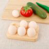 Egg Tray Wooden Egg Holder 6 Holes Egg Organizer Rack Space Saving Egg Plate Household Egg Storage Accessories for Kitchen Count