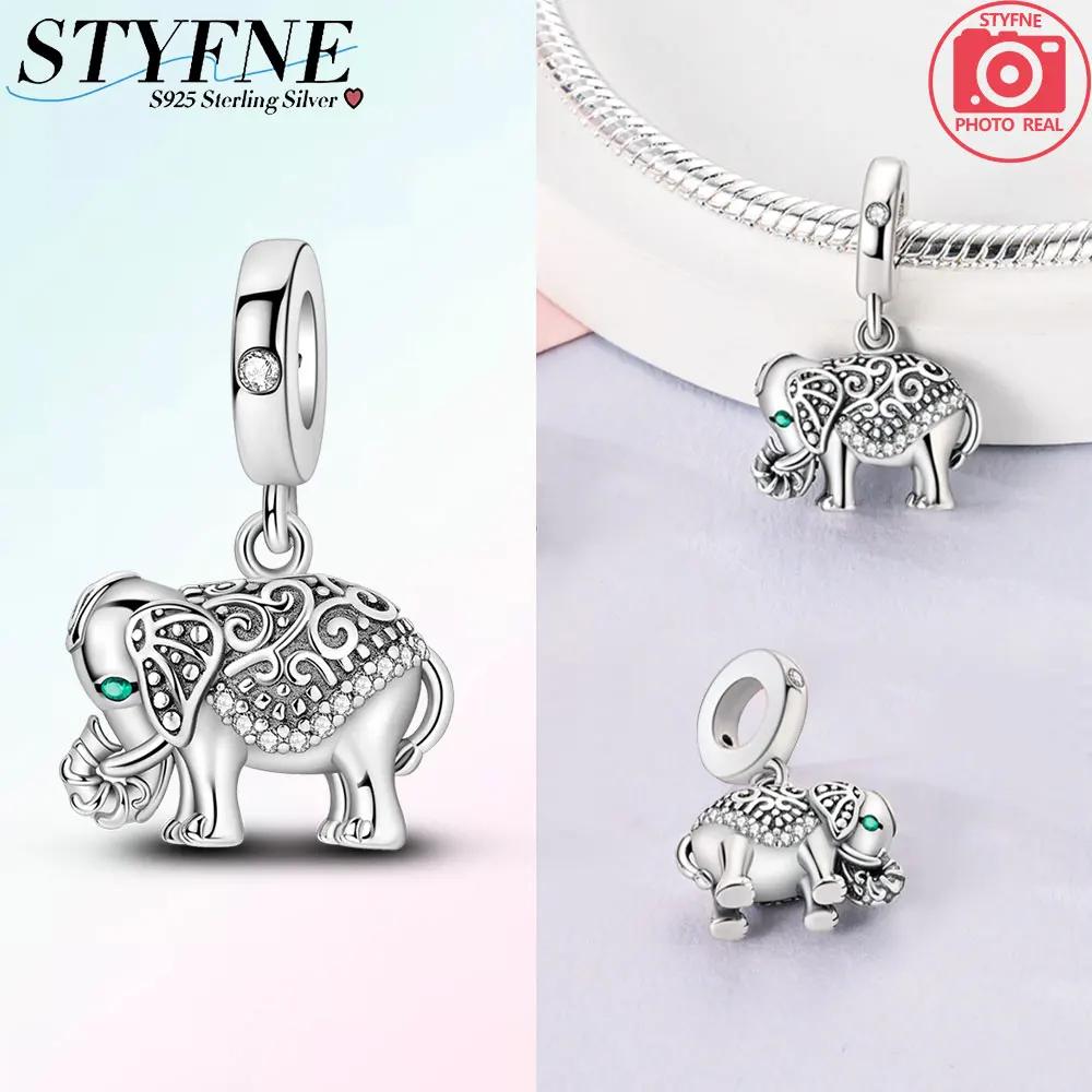 Charm Bead Charms Plata Elephant Squirrel Tiger Bead Charms for Charm Bead Charms copper Bracelets Bead Charms Jewellery Making Womens Gift
