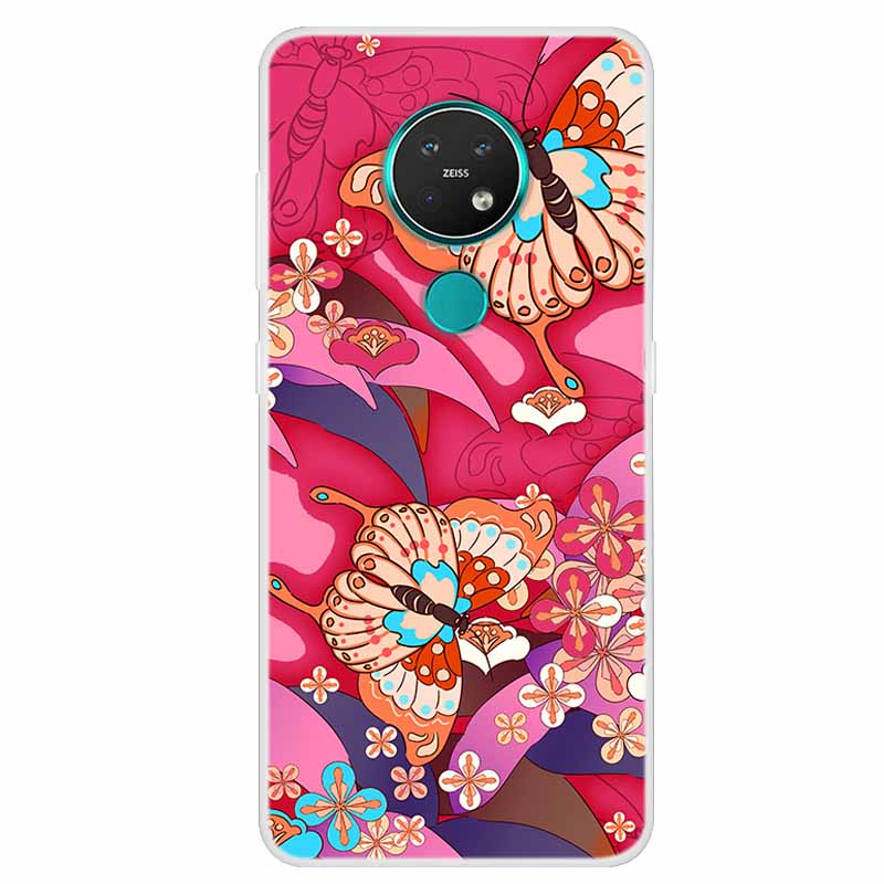Per Custodia Nokia 7.2 Nokia 6.2 Lusso Silicone TPU Morbida Cover Posteriore Custodia Telefono Per Nokia 7.2 Funda TA-1193 TA-1178 Cartone Animato Coque