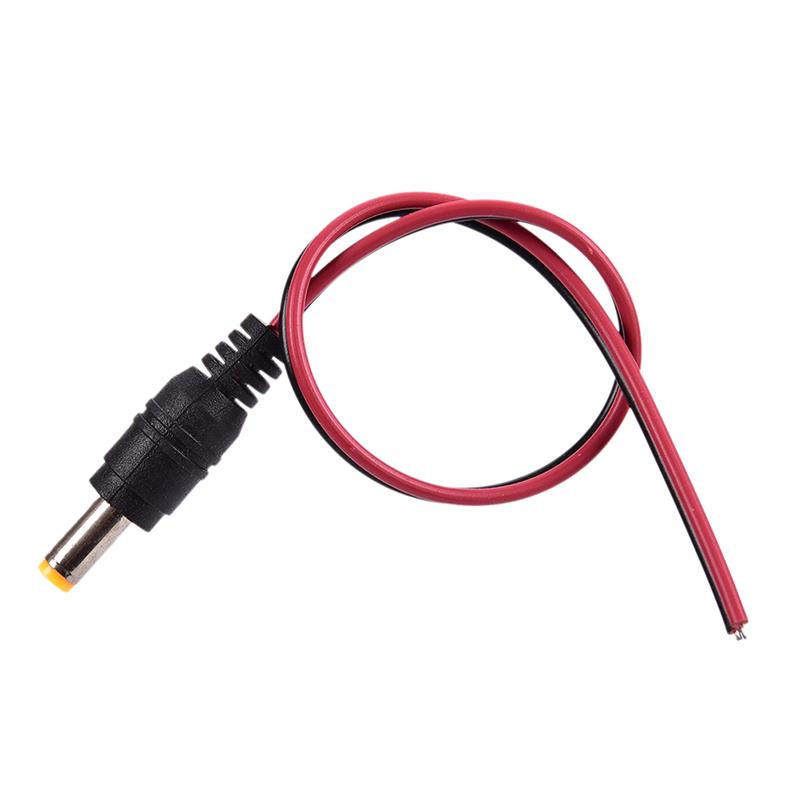 5Pcs 5.5X2.1Mm Maledc Power Socket Jack Plug Connector Cable 12V