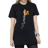 Disney Womens/Ladies Mickey Mouse Climbing Silhouettes Cotton Boyfriend T-Shirt