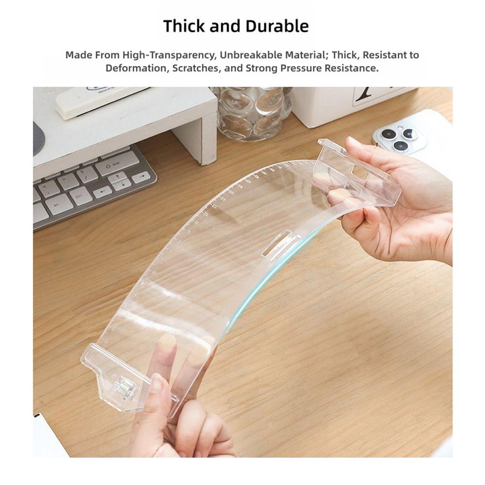 Multi-functional Transparent Monitor Memo Board With Clip Stable Computer Display Message Board Office Desk Note Board