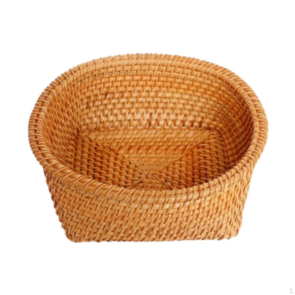 Banker of Wicker Basket Organizer The Basketry Decoration Mimbre Bowl Rattan Fruit