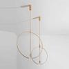 Nordic Ring Pendant 45cm/60cm Golden Pendant Simple Model Room Dining Room Living Room Art Exhibition Decorative Light